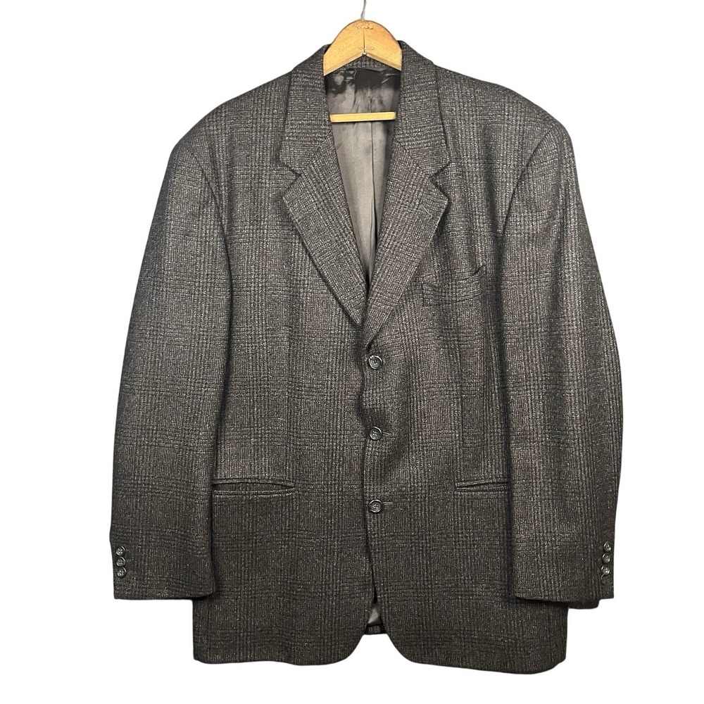 Fierte s.r.l. Today's Man Blazer Mens Brown Grey Plaid Bozzalla Lesna Italy